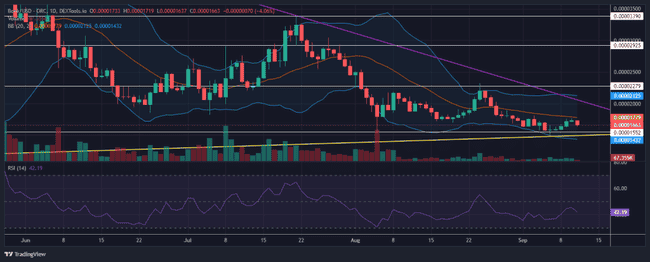 BONK 价格分析:复苏反弹是否陷入困境?