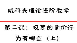 威科夫理论进阶教学第二课：吸筹的量价行为探究（上）