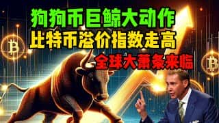 比特币溢价指数飙升，狗狗币巨鲸疯狂囤货，全球经济危机来袭