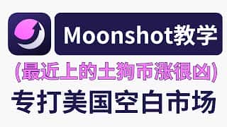 Moonshot 交易新体验：严选优质 Meme 代币，过滤垃圾项目，打造美式小币安，支持 Apple Pay/Paypal 入金。