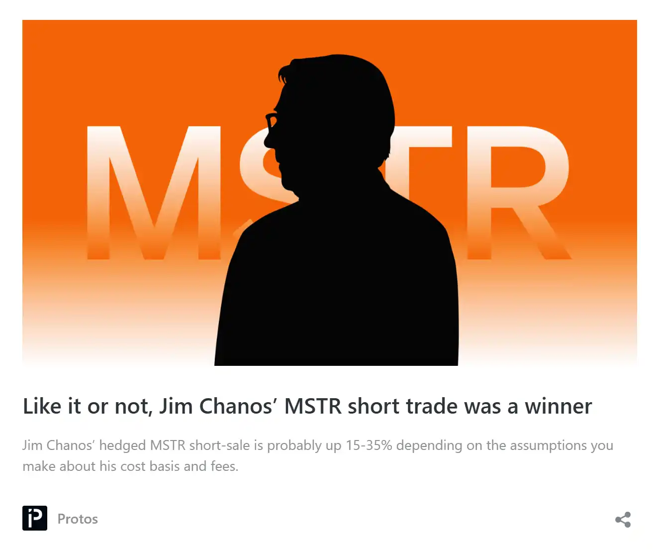 做空MSTR暴赚100%，他的交易思路是什么？