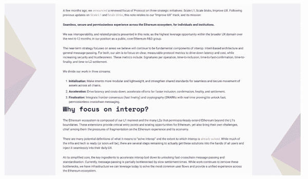 以太坊Interop路线图：破解大规模采用的关键难题！