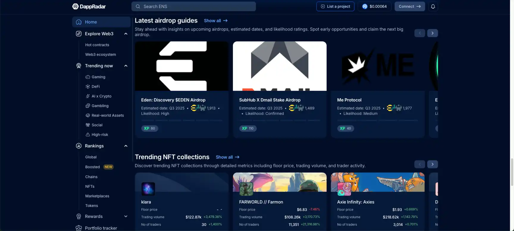 老牌数据网站DappRadar正式关停，时光流逝又一遗憾