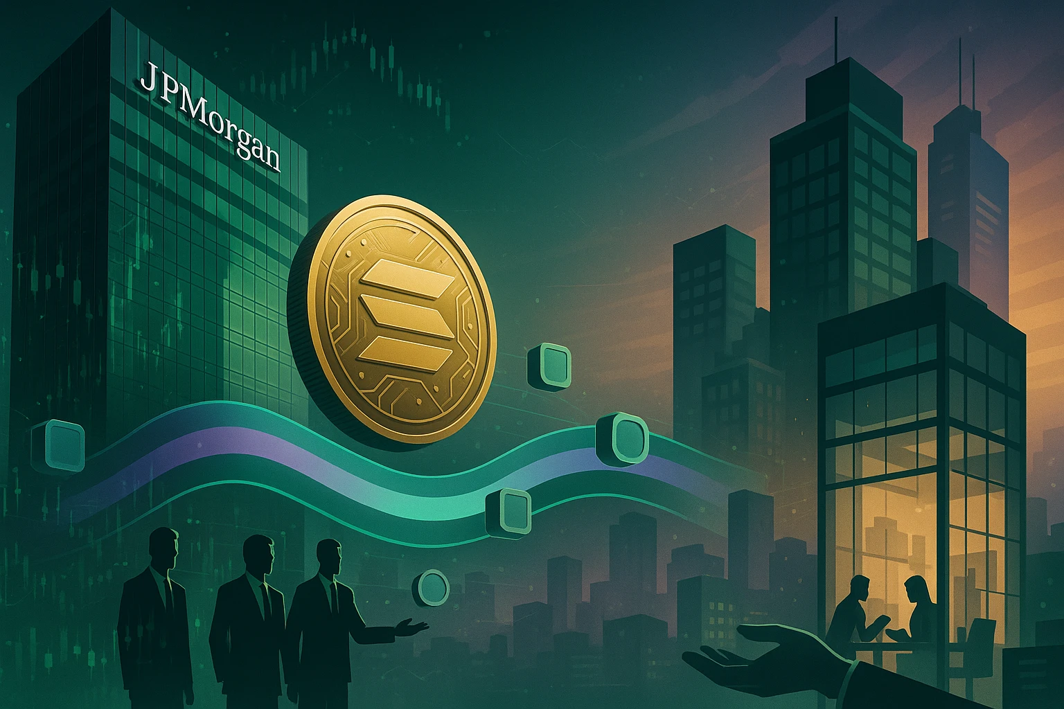 摩根大通重磅首发:Solana链上5000万美元Galaxy债券遭Coinbase和富兰克林疯抢