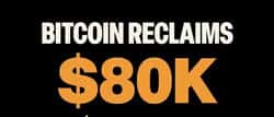 泪目!比特币时隔三个月重返8万美元:熬过6万的人,终于等到了这一刻
