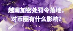 监管观察|越南加密处罚令落地,对币圈有什么影响?